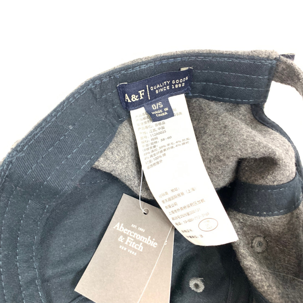 A&F Embroidered Wool Baseball Hat - Picture 4 of 4